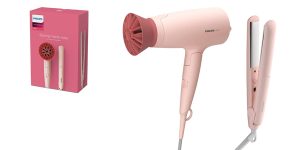 Set de peluquería con secador Philips 3000 Series de 1600W + plancha del pelo barato en Amazon