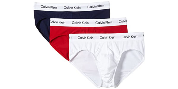 Chollo Pack x3 Calzoncillos Slip Calvin Klein para hombre 25,46€ cupón descuento (-35%)