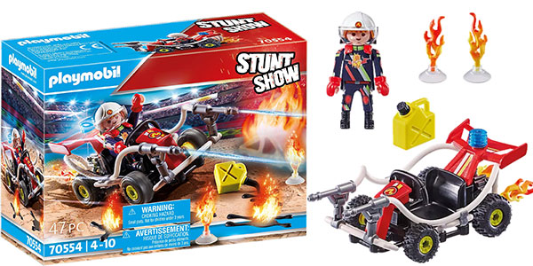 Stuntshow Kart Bombero de Playmobil barato