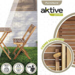 Aktive 61000 juego mesa sillas madera exterior chollo