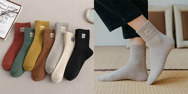 ▷ Chollo Pack x5 pares de calcetines TIDERAL para mujer por sólo