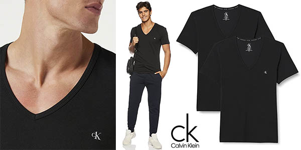 Calvin Klein SS V Neck camisetas chollo