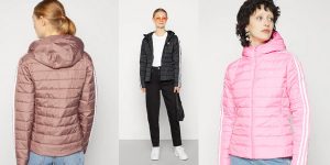 Chaqueta acolchada Adidas Originals Slim Padded Jacket con capucha para mujer barata en Zalando Privé