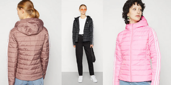 ▷ Chollo Chaqueta acolchada Adidas Slim Padded Jacket con capucha para mujer por sólo 52€ descuento)