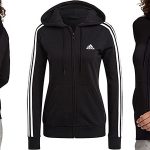 Chollo Chaqueta deportiva Adidas Essentials French Terry con capucha para mujer