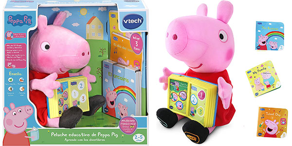 Comprar Peppa Pig Peluche Interactivo Aprende Con los Diverlibros VTech