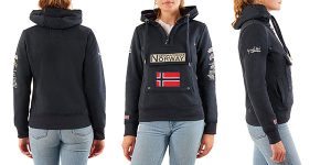 Chollo Sudadera Geographical Norway Gymclass con capucha para mujer