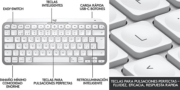 Chollo Teclado inalámbrico Logitech MX Keys Mini para Mac