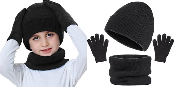 Set infantil de gorro, bufanda y guantes