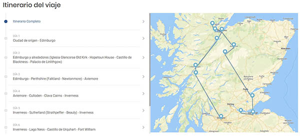 Escocia ruta viaje coche oferta