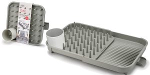 Escurreplatos extensible Joseph Joseph Duo con bandeja extraíble para cubiertos barato en Amazon