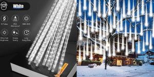 Pack x480 Luces LED de Navidad Auinsky efecto lluvia baratas en Amazon
