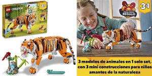 LEGO Creator 3 en 1 tigre oso pez chollo