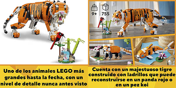 LEGO Creator 3 en 1 tigre oso pez oferta