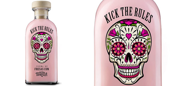 Licor de Crema de fresas con tequila Kick The Rules de 700 ml barato en Amazon