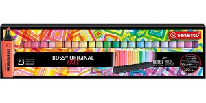 Estuche de 23 rotuladores Stabilo Boss Original Arty