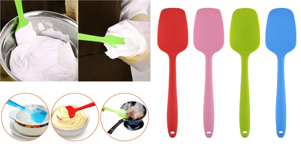 Pack x4 Espátulas de silicona MOACC para cocina baratas en Amazon