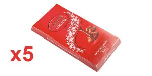 Pack x5 Tabletas de Chocolate cremoso Lindt Lindor barato en Amazon
