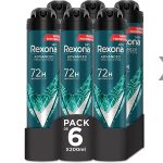 Pack x6 Rexona desodorante Aerosol Protección Avanzada 72h Marine Fresh para hombre barato en Amazon