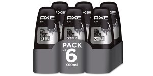 Pack x6 Desodorantes Axe Black roll-on de 50 ml barato en Amazon