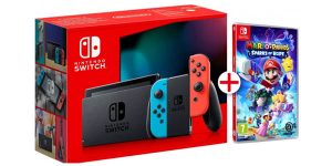 Pack Nintendo Switch Azul/Rojo con Mario + Rabbids Sparks of Hope
