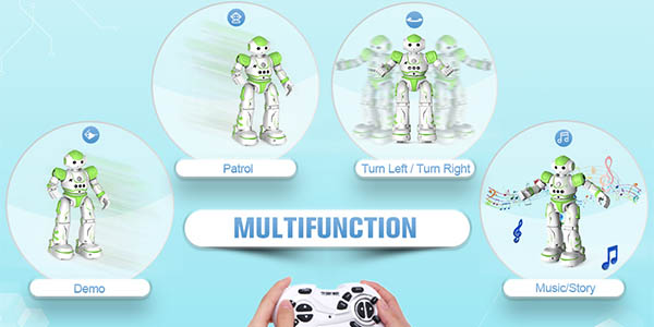 Robot inteligente de juguete Clickwoo con control por movimiento y RC