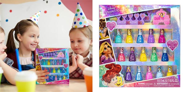Set x18 Esmaltes de uñas Disney Princess Townley Girl para niñas barato en Amazon
