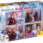 Pack x4 Puzles de 48 piezas 2 en 1 Disney Frozen 2 con reverso para colorear barato en Amazon