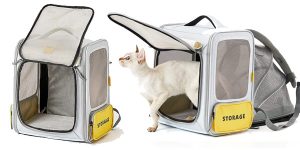 Mochila expandible y plegable Petkit Breezy Zone para gatos y perros pequeños barata en Amazon