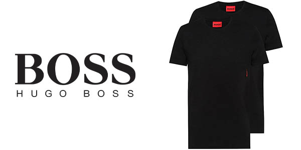 Pack de 2 camisetas básicas para hombre Hugo Boss Twin Pack