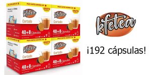 Chollo Flash: 4 Cajas de 48 cápsulas de café cortado Kfetea compatible con Dolce Gusto