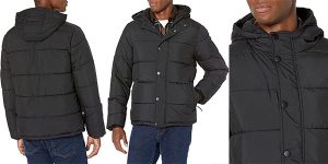 Chollo Chaqueta acolchada Amazon Essentials con capucha para hombre