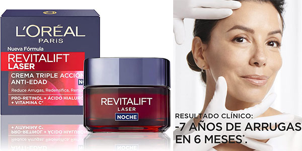 Chollo Crema de noche L'Oréal Paris Revitalift Láser de 50 ml