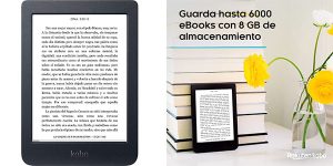 Chollo Libro electrónico Kobo Nia de 6” con 8 GB