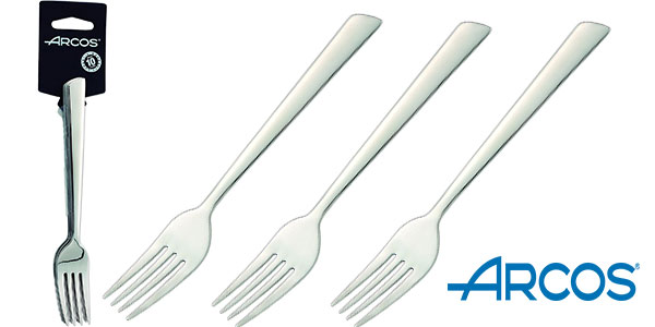 Chollo Juego Arcos Toscana de 3 tenedores para postre 