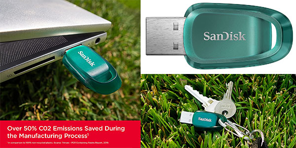 Chollo Pendrive USB 3.2 SanDisk Ultra Eco de 256 GB
