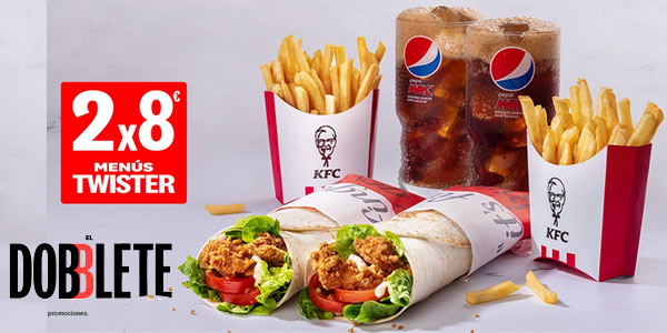 Doblete KFC a recoger o en local por sólo 8€