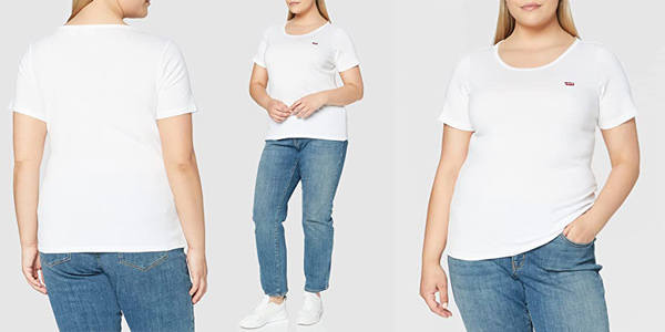 Chollo Pack x2 Camisetas de grande Levi's Plus Size mujer por sólo (31% de descuento)