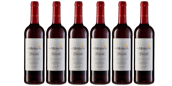 Pack x6 botellas Los Molinos TradiciÃ³n Vino Tinto D.O. ValdepeÃ±as de 750 ml barato en Amazon