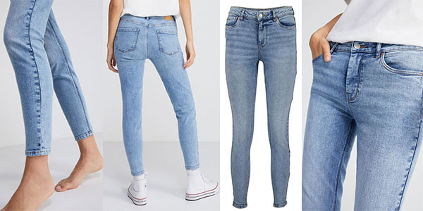 Jeans Springfield Slim Cropped Reconsider para mujer baratos 