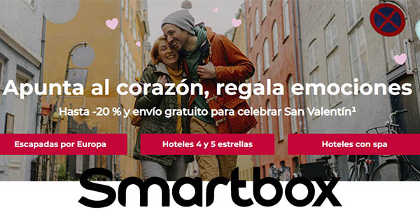 Smartbox San Valentín ofertas