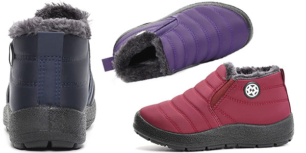 Botas de invierno forradas Gaatpot para niños baratas