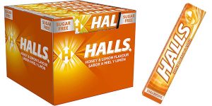 Chollo Caja de 20 sticks de 20 caramelos duros Halls de miel y limón