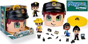 Chollo Caja contenedora Policía de Pinypon con 4 figuras para accesorios