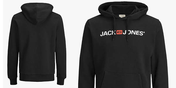 Jack Jones Logo sudadera capucha básica oferta
