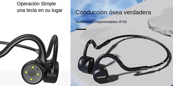 Lenovo X5 auriculares conducción ósea chollo
