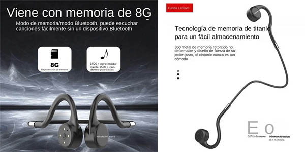 Lenovo X5 auriculares conducción ósea oferta