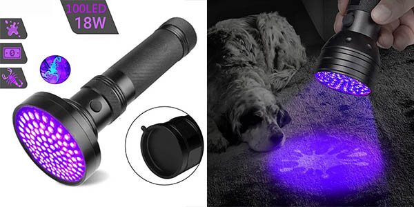 ▷ Chollo Linterna LED de luz ultravioleta BAIHUAN para detectar manchas  desde sólo 5,80€ con envío incluido (-59%)