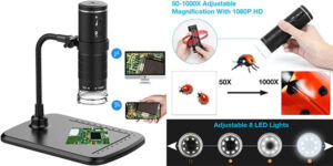 Microscopio digital inalámbrico WiFi y USB