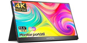 Monitor LED IPS portátil ARZOPA P5 de 15.6" 4K